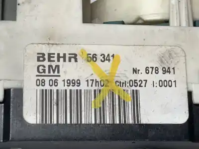 Gebrauchtes Autoersatzteil STEUERUNG DER HEIZUNG / KLIMAANLAGE zum OPEL ASTRA G BERLINA  OEM-IAM-Referenzen 56341  678941