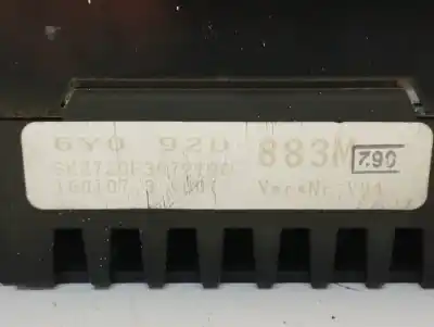 Автозапчастина б/у панель інструментів для skoda fabia (6y2/6y3) young line посилання на oem iam 6y0920883m  