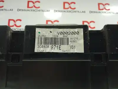 Peça sobressalente para automóvel em segunda mão quadrante por volkswagen passat b6 variant (3c5) 2.0 tdi 16v referências oem iam a2c53194181  