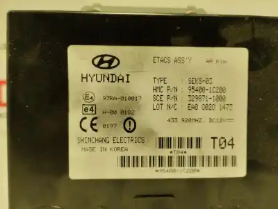 Second-hand car spare part electronic module for hyundai getz (tb) 1.3 gls oem iam references 3298711000