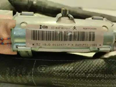 Peça sobressalente para automóvel em segunda mão airbag de cortina dianteiro esquerdo por citroen c5 berlina millenium referências oem iam 8337fs