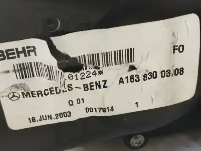 Автозапчастина б/у вентилятор опалення для mercedes-benz clase m (w163) 270 cdi (163.113) 163 cv / 120 kw посилання на oem iam a1638300308  