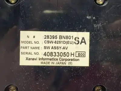 Second-hand car spare part CLIMATE CONTROL for NISSAN ALMERA (N16/E)  OEM IAM references 28395BN801 40833050H CSW8251D
