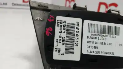 Second-hand car spare part headlights switch for bmw x3 (e83) 2.0d oem iam references 3415104  531096871