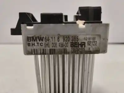 Peça sobressalente para automóvel em segunda mão resistência sofagem chauffage por bmw x3 (e83) 2.0d referências oem iam 64116920365 1216166 62122 behr / 5hl00843600