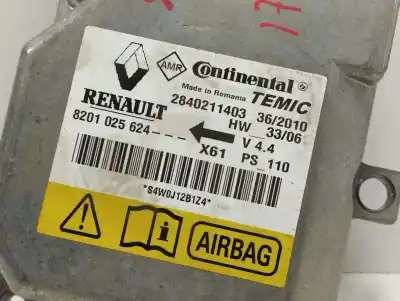 Автозапчасти б/у блок управления подушками безопасности за renault kangoo (f/kc0) authentique ссылки oem iam 8201025624  