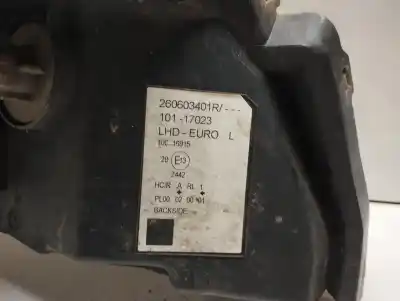 Second-hand car spare part left headlight for renault kangoo profesional oem iam references 260603401r  