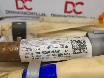 Piesă de schimb auto la mâna a doua airbag perdea fațã stânga pentru volkswagen tiguan (5n1) +motion referințe oem iam 5n0880741f