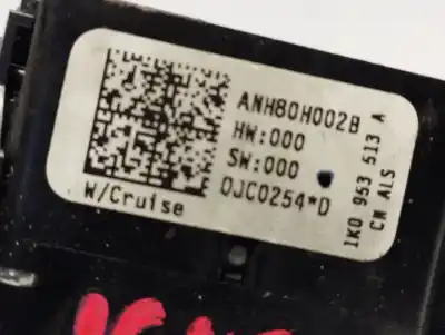 Second-hand car spare part INDICATOR SWITCH for VOLKSWAGEN JETTA III (1K2)  OEM IAM references 1K0953513A  