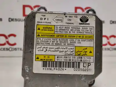 Peça sobressalente para automóvel em segunda mão centralina de airbag por daewoo matiz cd referências oem iam 96603736  