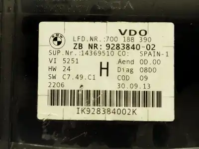Peça sobressalente para automóvel em segunda mão quadrante por bmw x1 (e84) sdrive 18d referências oem iam 928384002  