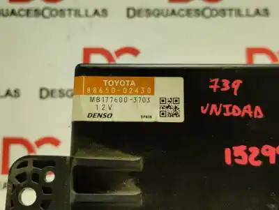Second-hand car spare part electronic module for toyota auris luna+ oem iam references 8865002430  