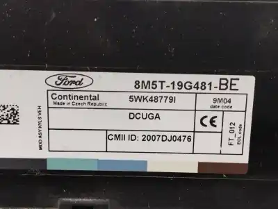 Second-hand car spare part electronic module for ford kuga (cbv) trend oem iam references 8m5t19g481be  