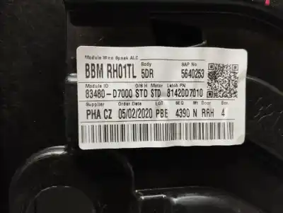 Автозапчасти б/у задний правый стеклорегулятор за hyundai tucson (tl, tle) 1.6 gdi ссылки oem iam 83480d7000  