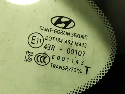 Автозапчастина б/у ліве задне скорівне скло для hyundai tucson (tl, tle) 1.6 gdi посилання на oem iam 87810d3000  