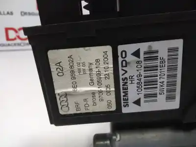 Автозапчастина б/у двигатель заднього правого скла для audi a4 b6 (8e2) 1.9 tdi посилання на oem iam 8e0959802a 102238xxx / 0130821766 105849108