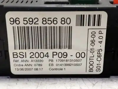 Second-hand car spare part fuse box unit for citroen c4 berlina lx oem iam references 9659285680  