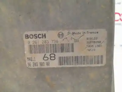 Pièce détachée automobile d'occasion CALCULATEUR MOTEUR ECU pour CITROEN SAXO  Références OEM IAM 9620398980 26PM0299 // 70351389 //76123 0261203736 // 970123
