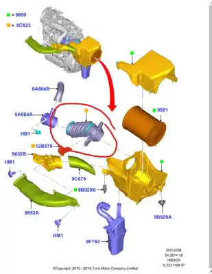 Peça sobressalente para automóvel em segunda mão tubo por ford focus lim. (cb8) trend referências oem iam 1867912