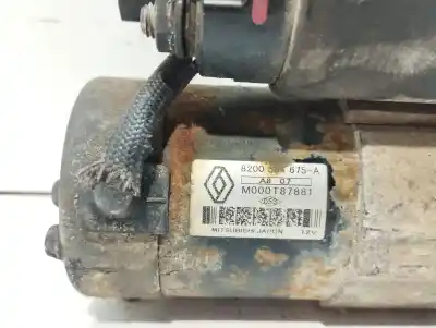 Peça sobressalente para automóvel em segunda mão motor de arranque por renault kangoo profesional referências oem iam 8200584675a  