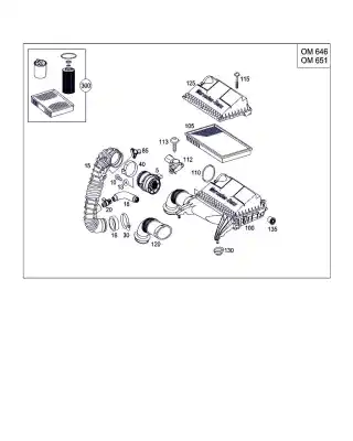 Second-hand car spare part TUBE for MERCEDES-BENZ VITO AUTOBÚS (W639)  OEM IAM references A6395280624  