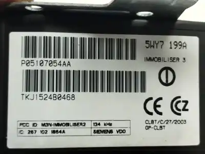 Second-hand car spare part electronic module for chrysler pt cruiser (pt_) 2.2 crd oem iam references p05107054aa  