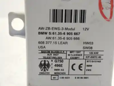 Peça sobressalente para automóvel em segunda mão módulo eletrônico por bmw x5 (e53) 3.0d referências oem iam 61356905667