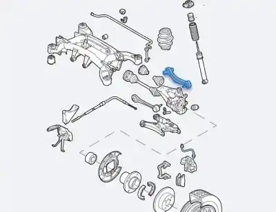 Peça sobressalente para automóvel em segunda mão braço de suspensão traseiro superior direito por bmw x5 (e53) 3.0d referências oem iam 33326770860
