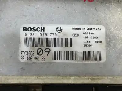 Second-hand car spare part ecu engine control for peugeot 307 break / sw (s1) sw pack oem iam references 0281010779  