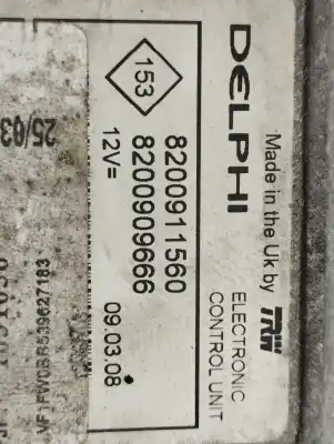 Second-hand car spare part ecu engine control for renault kangoo profesional oem iam references 8200909666  