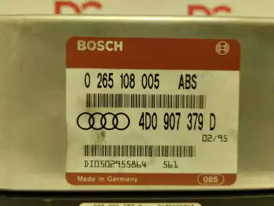 Second-hand car spare part abs control unit for audi a4 berlina (b5) 1.8 oem iam references 4d0907379d  