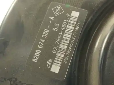 Second-hand car spare part brake servo for renault clio iii pack authentique oem iam references 8200674380a  