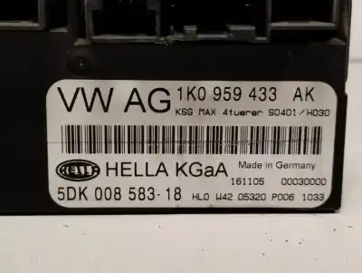 Second-hand car spare part electronic module for seat leon (1p1) reference oem iam references 1k0959433  