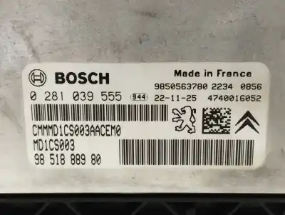 Second-hand car spare part ecu engine control for citroen berlingo feel m oem iam references 9851888980  