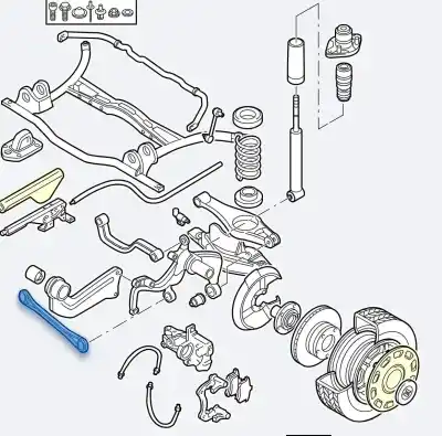 Peça sobressalente para automóvel em segunda mão Braço Oscilante Suspensão Traseiro Direito por SEAT LEON (1P1) Reference Referências OEM IAM 1K0501530C  