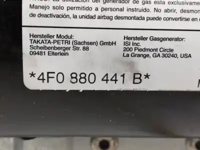 Автозапчасти б/у подушка безопасности задняя левая боковая за audi a6 c6 avant (4f5) 2.0 tdi ссылки oem iam 4f0880441b  