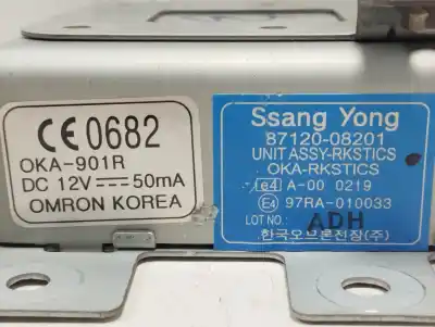 Second-hand car spare part electronic module for ssangyong rexton rx 270 full oem iam references 8712008201  