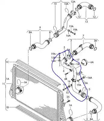 Peça sobressalente para automóvel em segunda mão  por SEAT LEON (1P1)  Referências OEM IAM 1K0145770B  