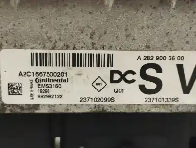 Second-hand car spare part ecu engine control for renault kadjar zen oem iam references a2829003600  