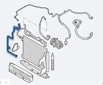 Peça sobressalente para automóvel em segunda mão tubos de ar condicionado por renault kadjar zen referências oem iam 924403975r  