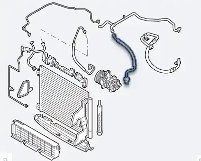 Peça sobressalente para automóvel em segunda mão tubos de ar condicionado por renault kadjar zen referências oem iam 924549539r  