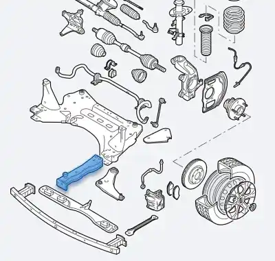 Second-hand car spare part impact damper for renault kadjar zen oem iam references 544104ea0b