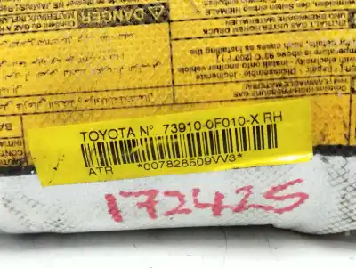 Peça sobressalente para automóvel em segunda mão airbag frontal lado direito por toyota verso active referências oem iam 739100f010x  