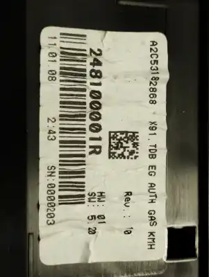 Peça sobressalente para automóvel em segunda mão quadrante por renault laguna iii authentique referências oem iam 248100001r  