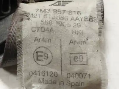 Peça sobressalente para automóvel em segunda mão cinto de segurança traseiro direito por ford galaxy (vy) ambiente referências oem iam 7m3857816  
