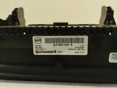Second-hand car spare part climate control for seat ibiza (6j5) reference oem iam references 6j0820043a