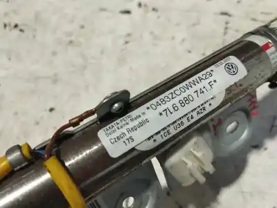 Peça sobressalente para automóvel em segunda mão airbag de cortina dianteiro esquerdo por volkswagen touareg (7l6) 5.0 v10 tdi dpf referências oem iam 7l6880741f