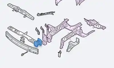 Peça sobressalente para automóvel em segunda mão amortecedor de pára choques dianteiro por renault kadjar zen referências oem iam 622144ea0a  