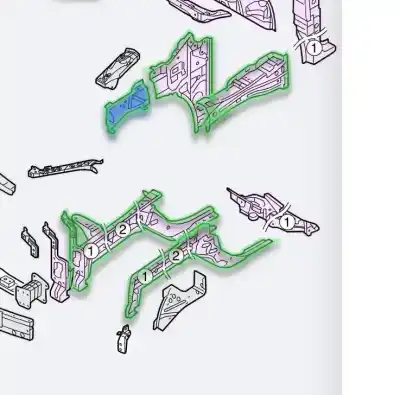 Peça sobressalente para automóvel em segunda mão amortecedor de pára choques dianteiro por renault kadjar zen referências oem iam 751001379r  