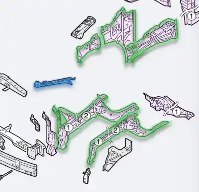 Peça sobressalente para automóvel em segunda mão amortecedor de pára choques dianteiro por renault kadjar zen referências oem iam 751110768r  